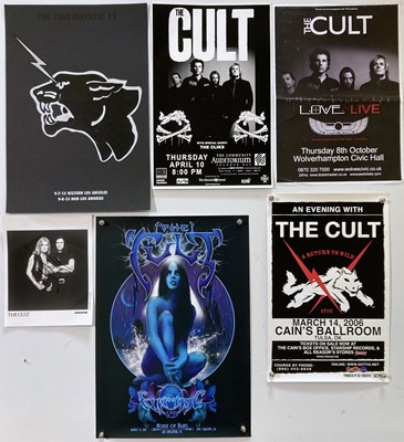 Lot 603 - THE CULT / BILLY DUFFY - POSTERS AND SIGNED ITEMS.