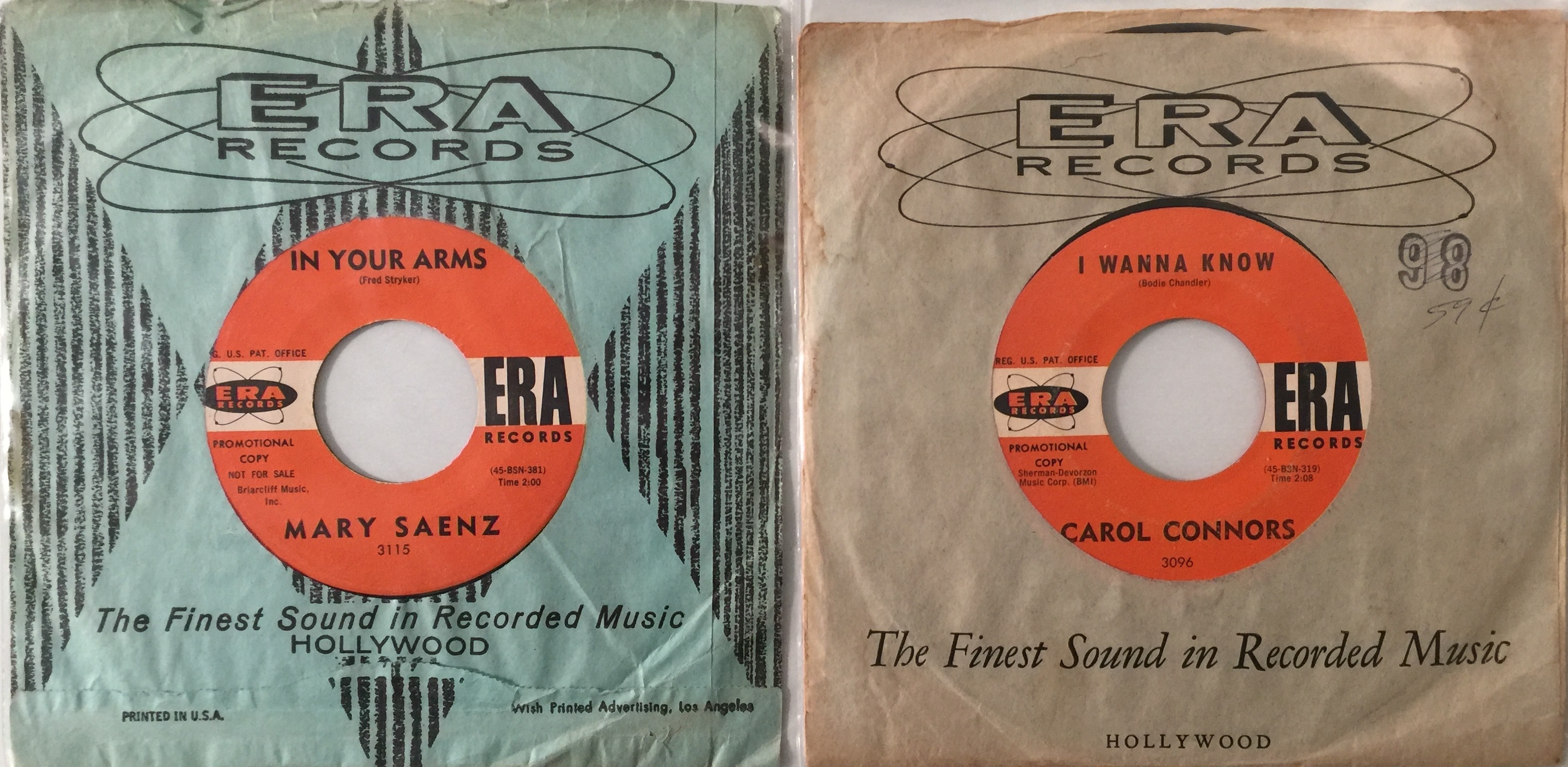Soul R Records Lot 196 - ERA RECORDS - 7
