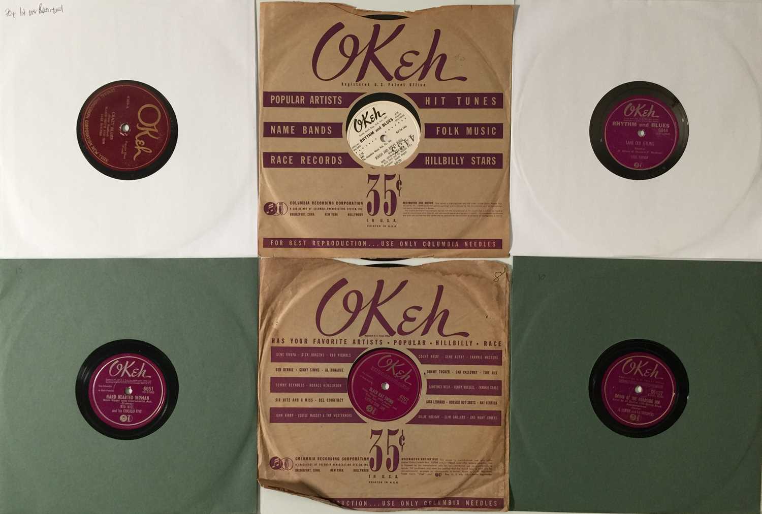 Lot 257 - OKEH RECORDS - ORIGINAL US 10" 78RPM COLLECTION