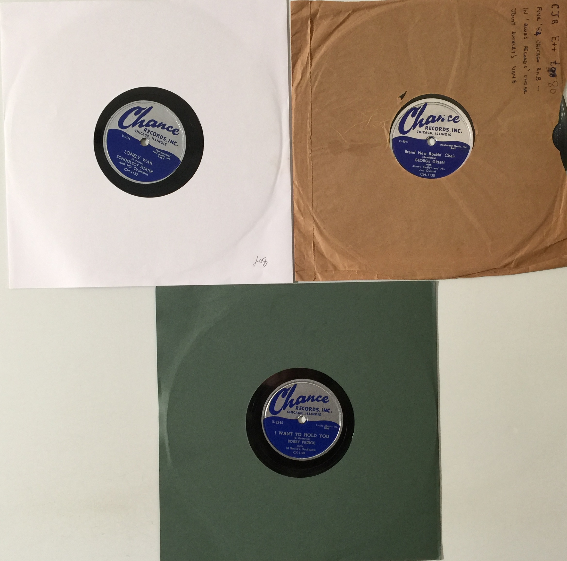 Lot 258 - CHANCE RECORDS - ORIGINAL US 10