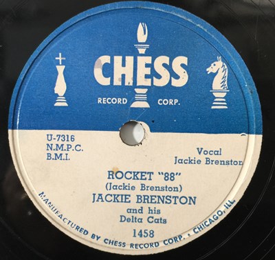 Lot 268 - JACKIE BRENSTON - ROCKET 88 - ORIGINAL US 10" 78RPM RECORDING (CHESS 1458)