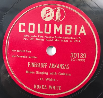 Lot 270 - BUKKA WHITE - SHAKE 'EM ON DOWN - ORIGINAL US 10" 78RPM RECORDING (COLUMBIA 30139)