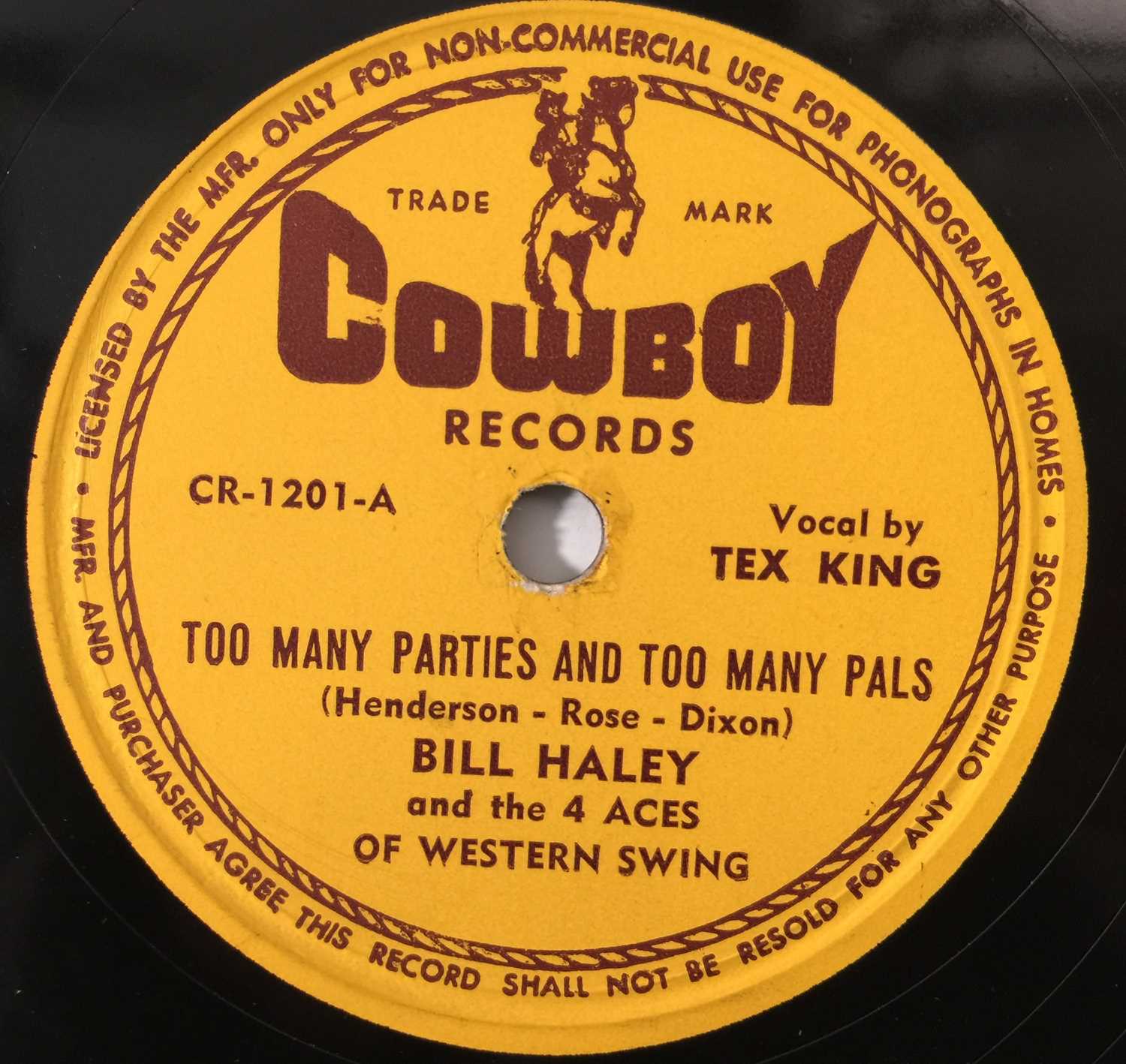 大名曲！ 78RPM BILL HALEY 10インチ SP盤‼︎ 蓄音機 レコード