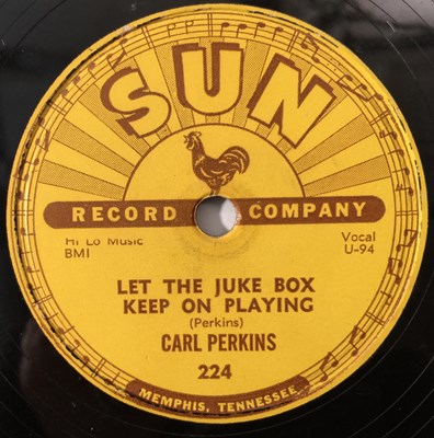 Lot 277 - CARL PERKINS - SUN 224 - GONE, GONE, GONE - ORIGINAL 10" 78RPM RECORDING