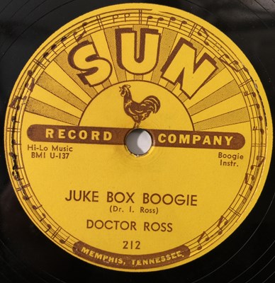 Lot 282 - DOCTOR ROSS - SUN 212 SIGNED - THE BOOGIE DISEASE - ORIGINAL US 10" 78RPM RECORDING