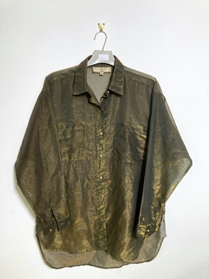 Lot 448 - THE FALL / MARK E. SMITH - OWNED AND STAGE WORN SHIRT.