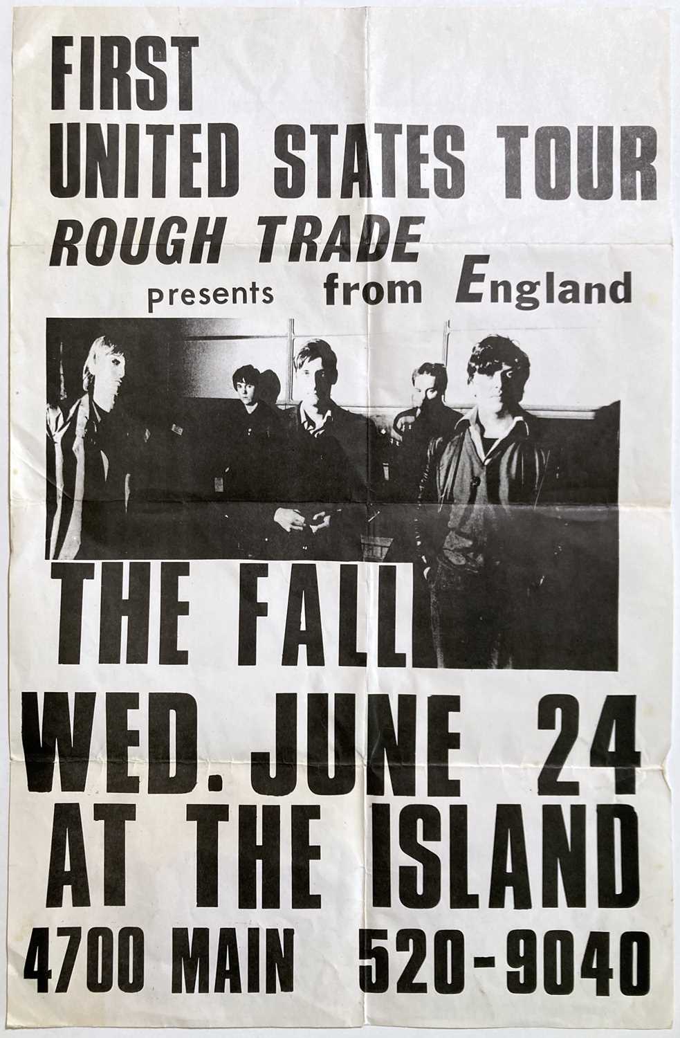 Lot 454 - THE FALL / MARK E. SMITH - A POSTER FOR THE FIRST US TOUR.