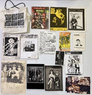 Lot 455 - THE FALL / MARK E. SMITH - ORIGINAL PUNK ZINES AND MEMORABILIA OWNED BY MARK E. SMITH.