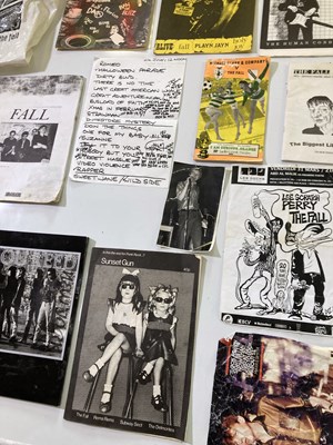 Lot 455 - THE FALL / MARK E. SMITH - ORIGINAL PUNK ZINES AND MEMORABILIA OWNED BY MARK E. SMITH.