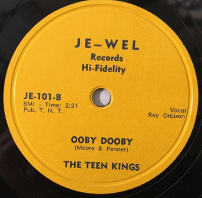 Lot 295 - THE TEEN KINGS (ROY ORBISON ) - OOBY DOOBY- ORIGINAL US 10" 78RPM RECORDING (JE-WEL JE-101)