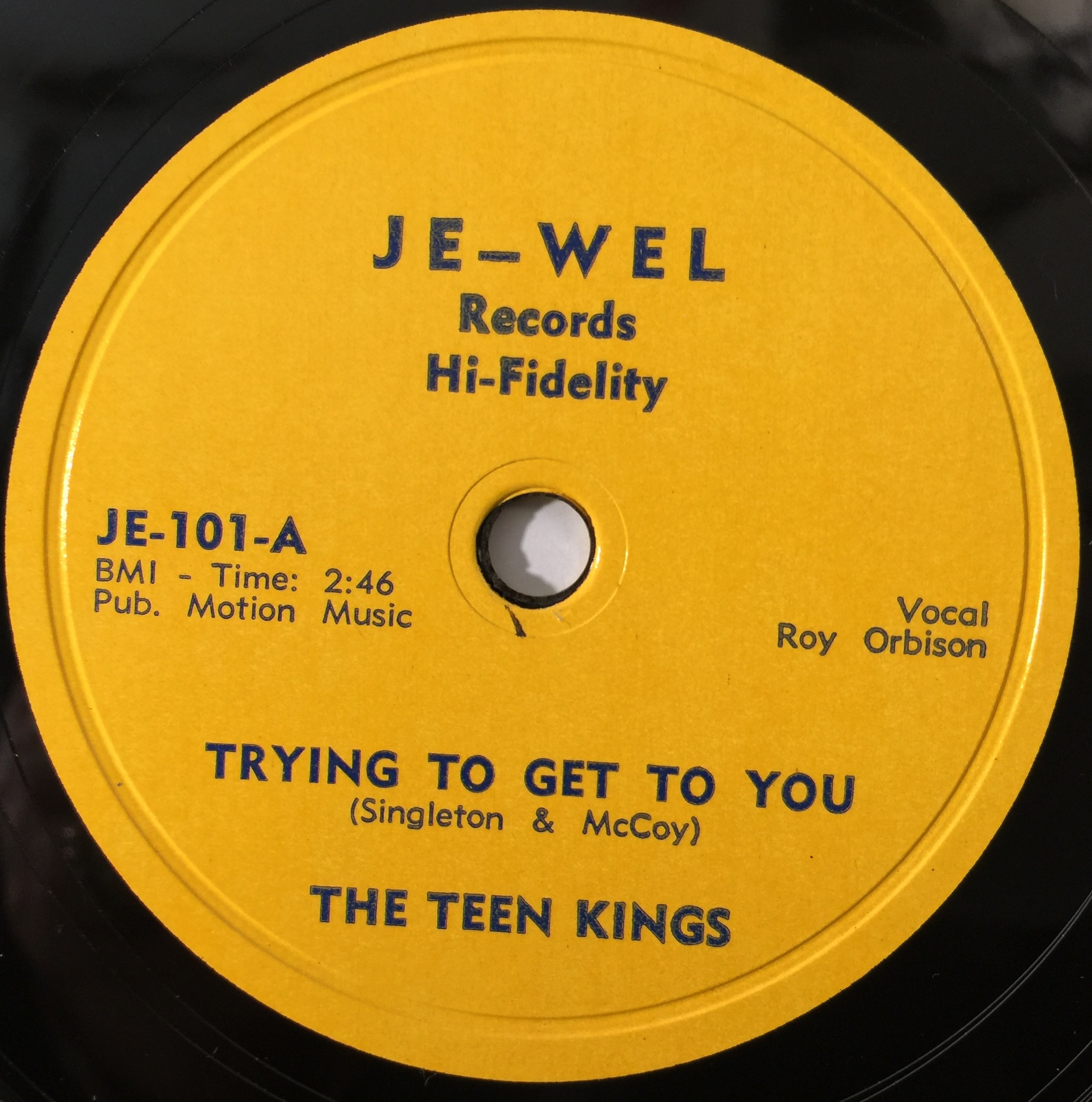 Lot 295 - THE TEEN KINGS (ROY ORBISON ) - OOBY DOOBY-