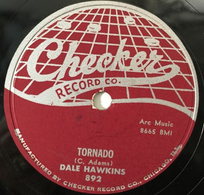 Lot 296 - DALE HAWKINS - TORNADO - ORIGINAL US 10" 78RPM RECORDING (CHECKER 892)