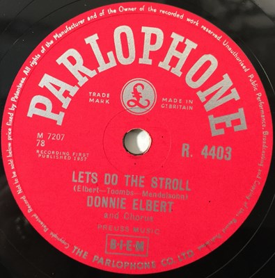 Lot 297 - DONNIE ELBERT - WILD CHILD - ORIGINAL UK 10" 78RPM RECORDING (PARLOPHONE R 4403)