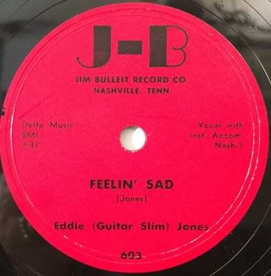 Lot 298 - EDDIE (GUITAR SLIM) JONES - CERTAINLY ALL - ORIGINAL US 10" 78RPM RECORDING (J-B 603)