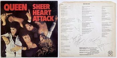 Lot 294 - QUEEN - A SIGNED COPY OF SHEER HEART ATTACK.