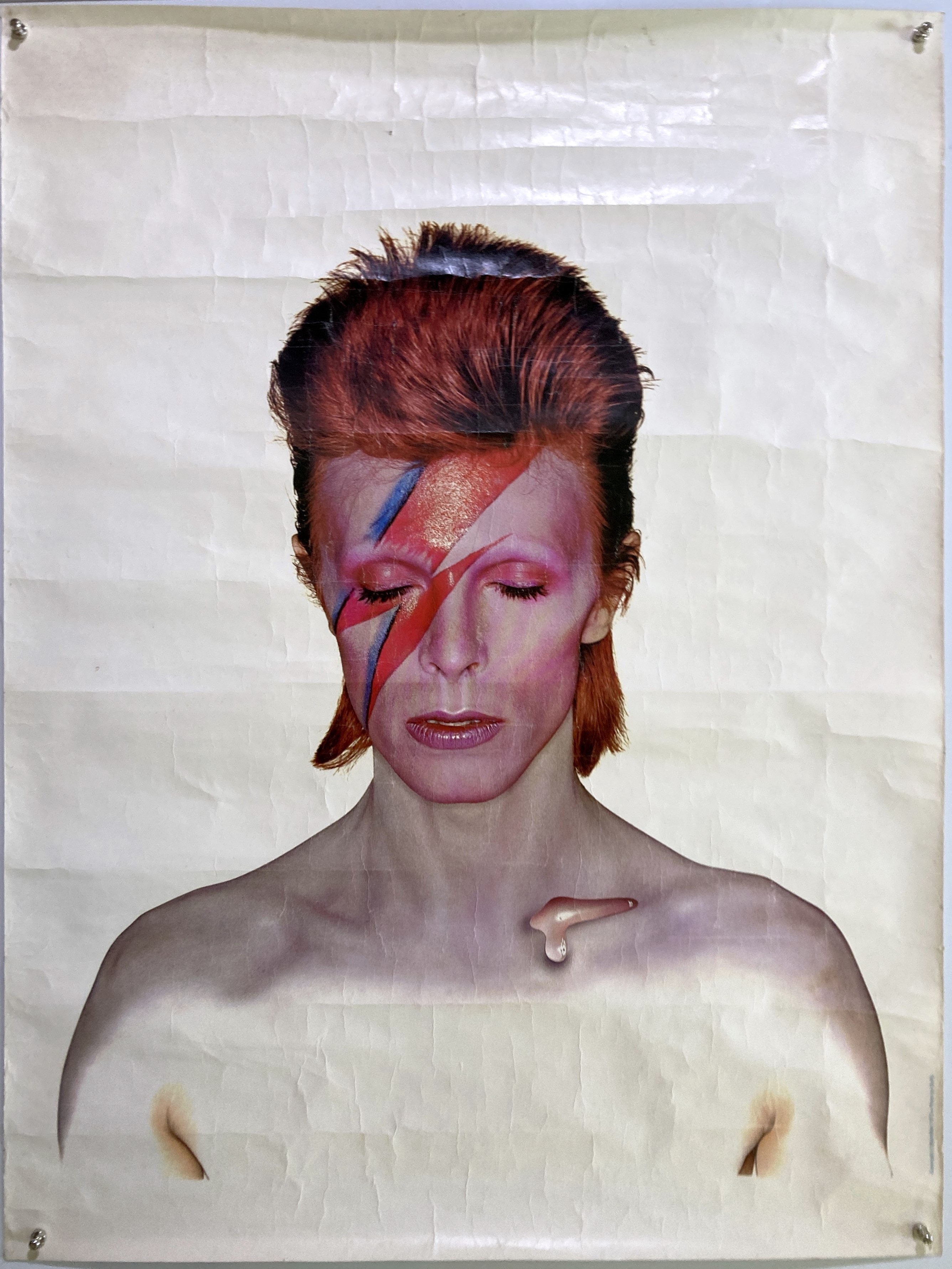 Lot 381 - DAVID BOWIE - ORIGINAL ALADDIN SANE POSTER