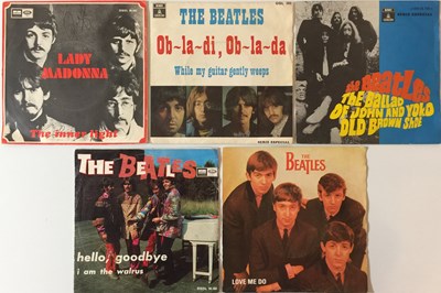 Lot 50 - THE BEATLES - SPANISH & PORTUGUESE 7'' COLLECTION