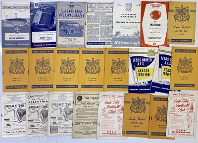 Lot 52 - FOOTBALL PROGRAMMMES - YORKSHIRE AND NORTH EAST CLUBS - 1950S /60S.