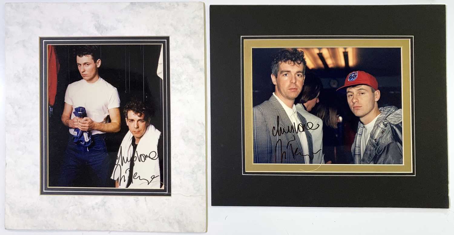 Lot 295 - THE PET SHOP BOYS - TWO SIGNED PHOTOGRAPHS.