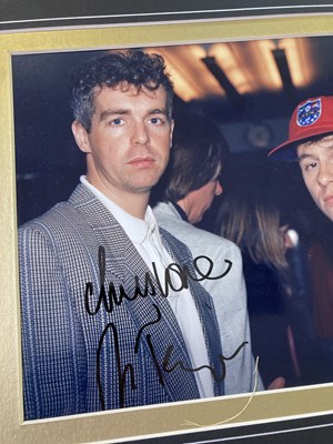 Lot 295 - THE PET SHOP BOYS - TWO SIGNED PHOTOGRAPHS.