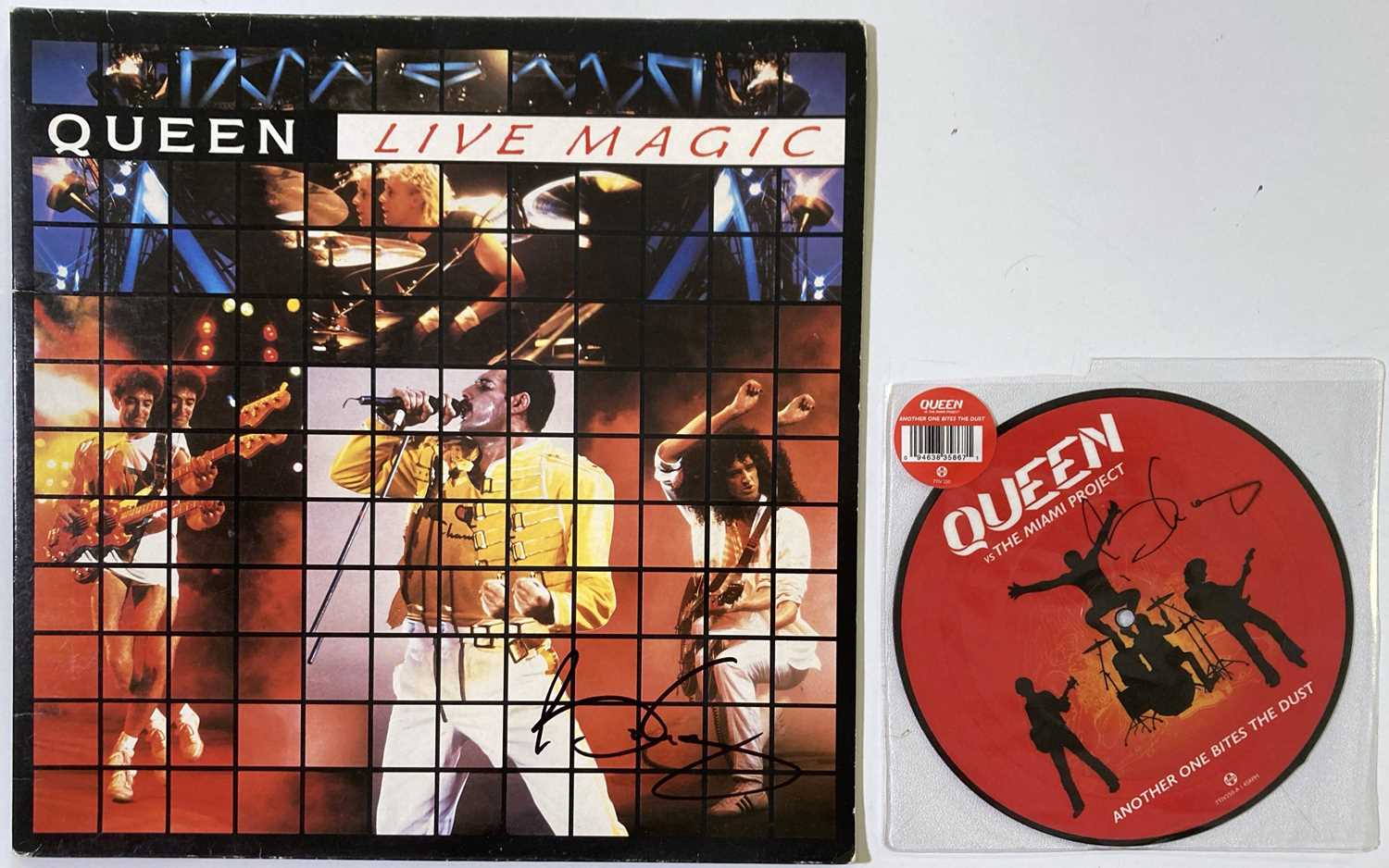 Lot 310 - QUEEN / BRIAN MAY - SIGNED 7"/12".