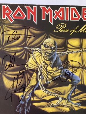 Lot 298 - IRON MAIDEN - SIGNED RECORDS.