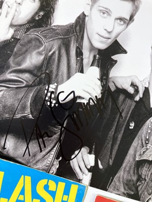 Lot 300 - THE CLASH - LPS / 7" SIGNED BY PAUL SIMONON.