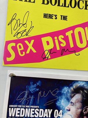 Lot 307 - THE SEX PISTOLS - SIGNED ITEMS.