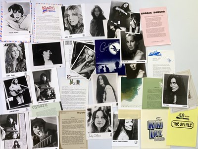Lot 85 - PRESS KIT ARCHIVE - FEMALE FRONTED ROCK AND POP.