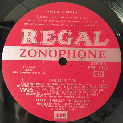 Lot 6 - PAUL MCCARTNEY - THRILLINGTON LP (ORIGINAL UK PRESSING - REGAL ZONOPHONE EMC 3175)