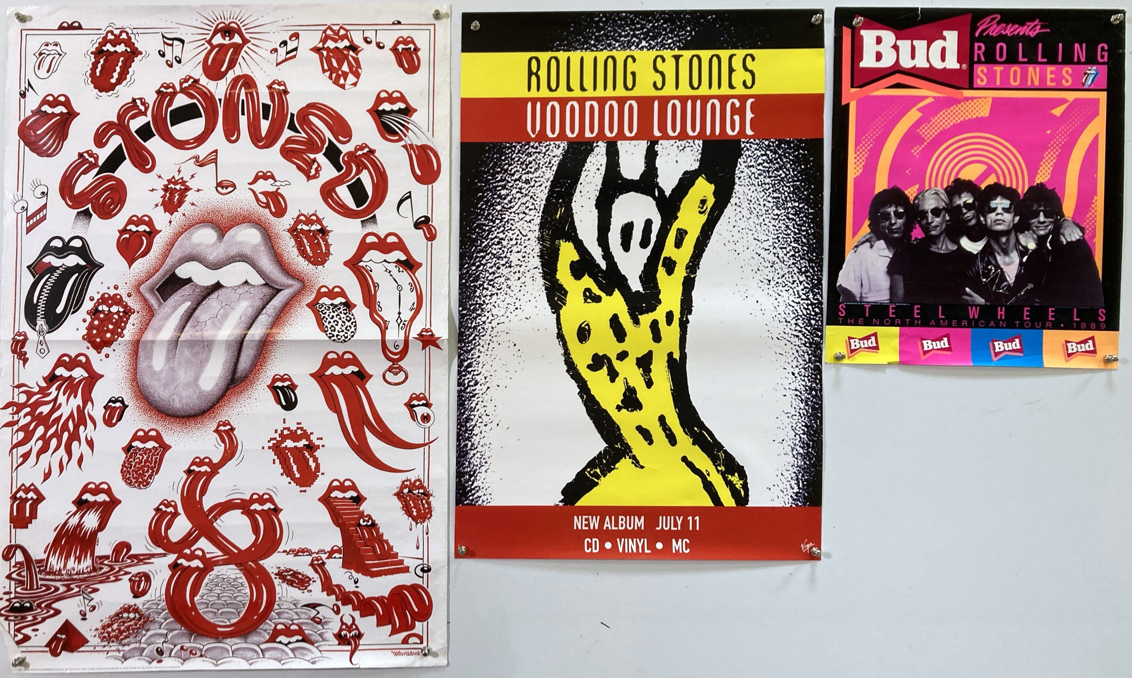 Lot 465 THE ROLLING STONES POSTERS C 80S/1990S.