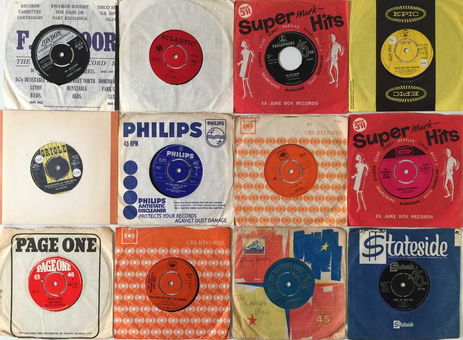 Lot 837 - 50s/ 60s - ROCK/ POP/ RNR/ BEAT 7" COLLECTION (D TO E)