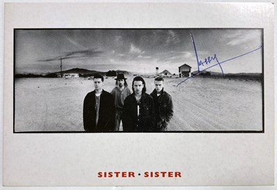 Lot 312 - U2 - BAND SIGNED POSTCARDS.