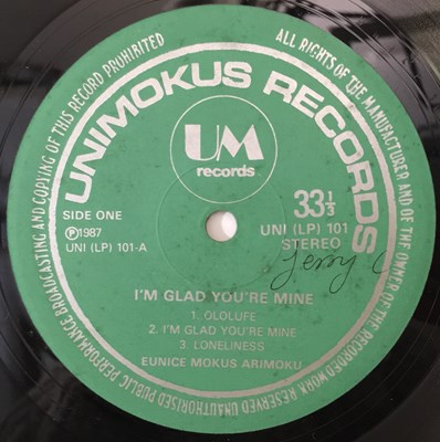 Lot 776 - EUNICE MOKUS ARIMOKU - I AM GLAD YOU ARE MINE LP (NIGERIA - UNIMOKUS RECORDS UNILP 101)