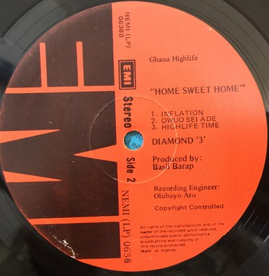 Lot 777 - DIAMOND 3 - HOME SWEET HOME LP (NIGERIA - EMI NEMI LP 0638)