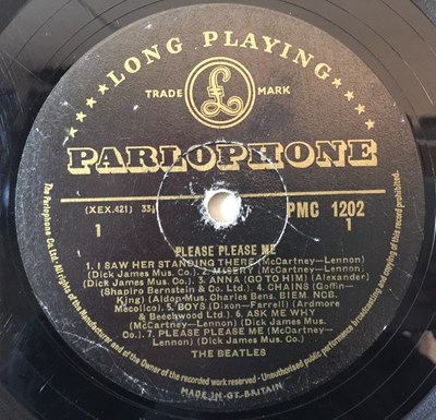 Lot 66 - THE BEATLES - PLEASE PLEASE ME LP (1ST UK MONO 'BLACK AND GOLD' PRESSING - PMC 1202)