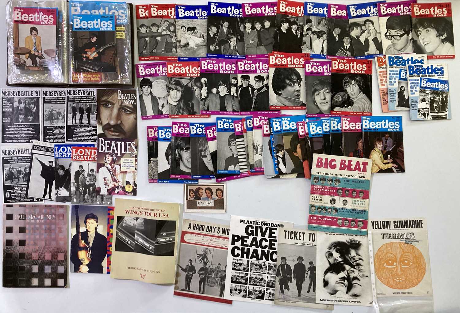 Lot 528 - THE BEATLES MEMORABILIA (SHEET MUSIC, MONTHLY MAGAZINES.