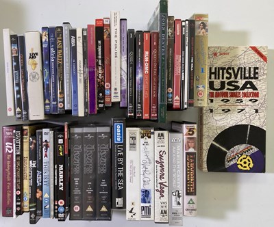 Lot 92 - MUSIC RELATED VHS & DVDS.