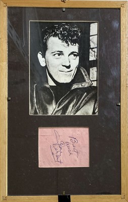 Lot 377 - EDDIE COCHRAN - SIGNED DISPLAY