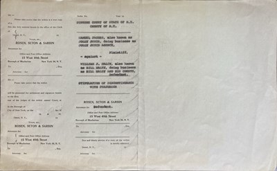 Lot 379 - BILL HALEY - SEVERANCE FROM HIS FIRST MANAGER.