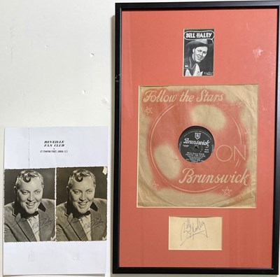 Lot 388 - BILL HALEY AUTOGRAPH.