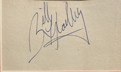 Lot 388 - BILL HALEY AUTOGRAPH.