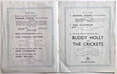 Lot 389 - BUDDY HOLLY AND THE CRICKETS - A RARE 1958 TOUR PROGRAMME.