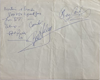 Lot 390 - ROCK N ROLL AUTOGRAPHS - CHUCK BERRY / GENE VINCENT.