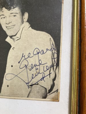 Lot 390 - ROCK N ROLL AUTOGRAPHS - CHUCK BERRY / GENE VINCENT.