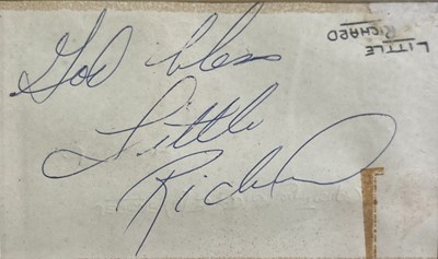 Lot 393 - ROCK AND ROLL AUTOGRAPHS - HALEY / BERRY / LITTLE RICHARD.