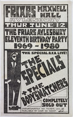 Lot 169 - THE FRIARS AYLESBURY - FLYER ARCHIVE - SKA/MOD.