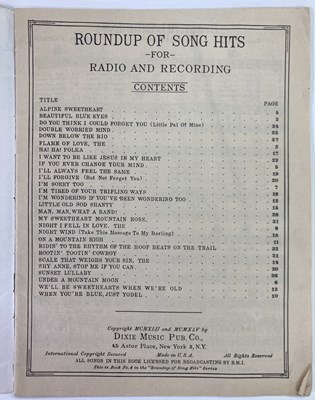 Lot 429 - BILL HALEY - RARE 1946 RAMBLING YODELER SONG BOOK SIGNED BY BILL HALEY.