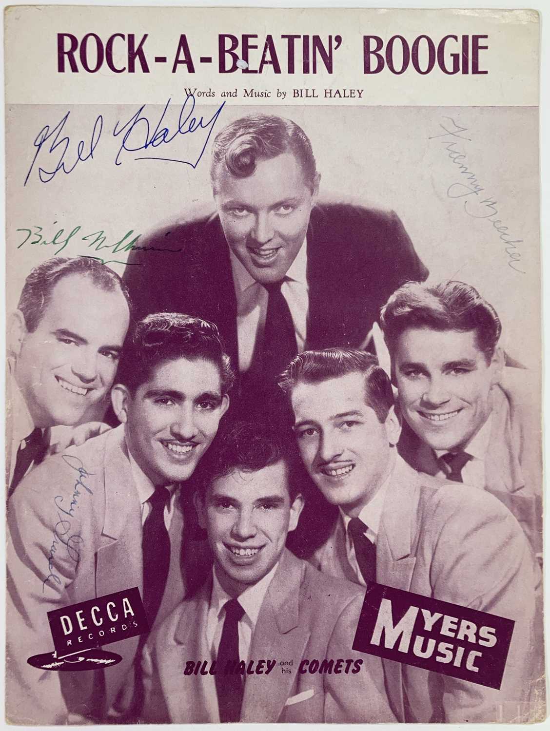 Lot 397 - BILL HALEY - SIGNED SHEET MUSIC.