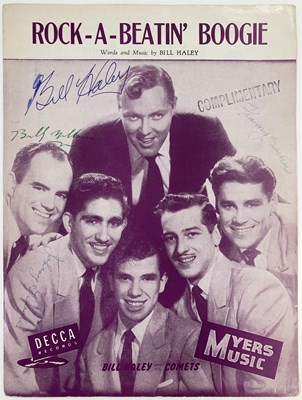 Lot 399 - BILL HALEY - SIGNED SHEET MUSIC.